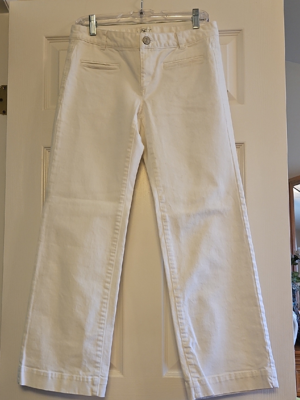 LOFT White Straight-Leg Women’s Jeans